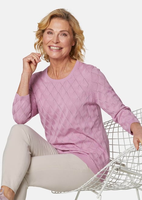 GOLDNER Ajour pullover Verzorgde ajour pullover met vrouwelijke accenten