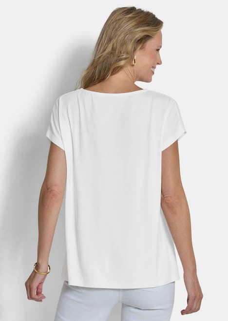 Jerseyshirt mit Glitzersteinen