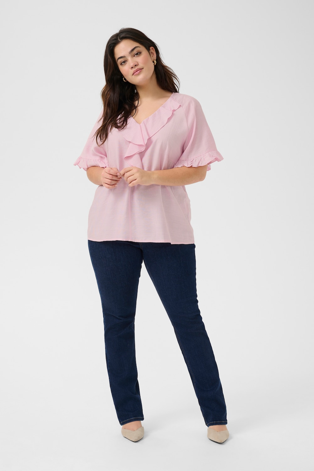 Kurzarm-Bluse Regular fit