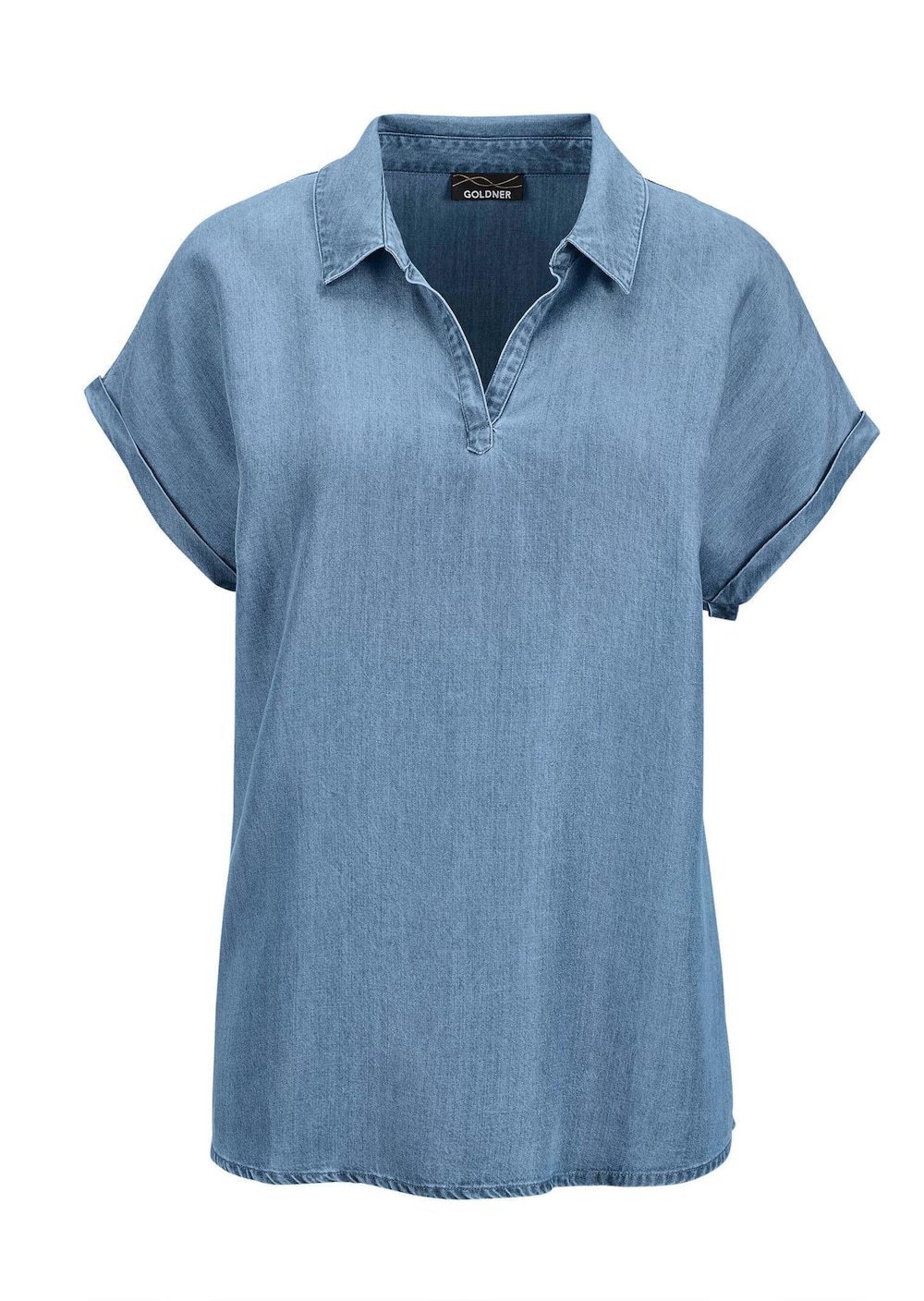 Leichte Bluse in Denim-Optik für Damen