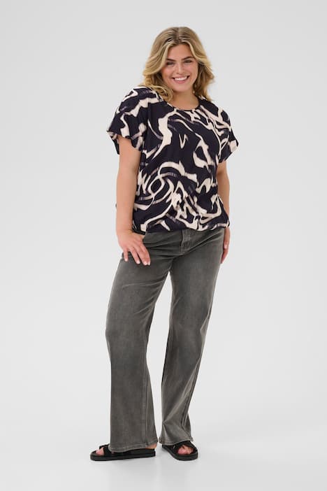 Kurzarm-Bluse Regular fit