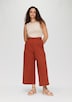Elastische Wide-Leg-Hose aus Crêpe