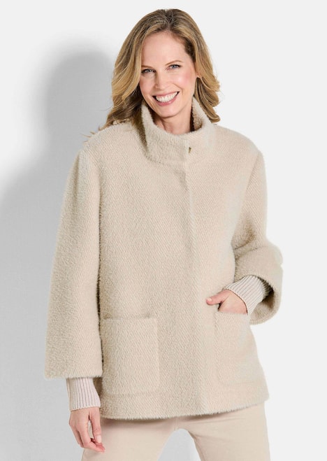 Jacke Modische Jacke mit Strickbündchen