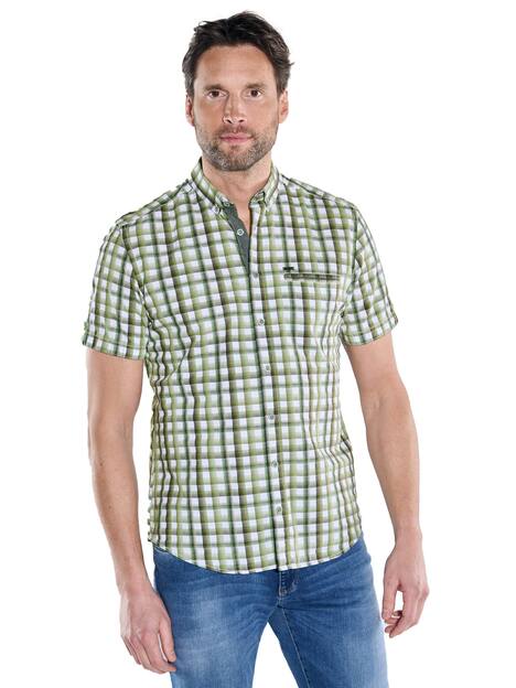 Kurzarm-Hemd gemustert