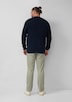 Strukturmix-Pullover aus reiner Baumwolle