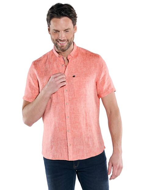 Kurzarm-Hemd aus Leinen