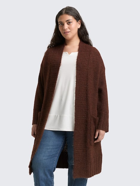 Oversize Cardigan mit Wollanteil