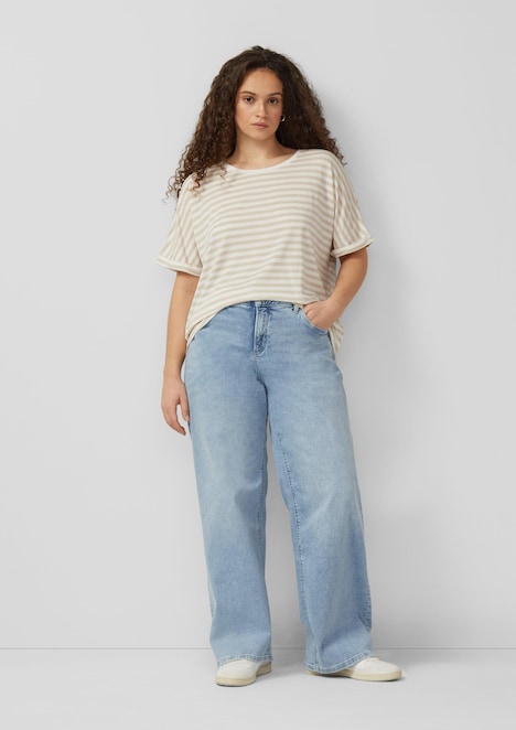 T-Shirt mit Fledermausärmeln im Loose Fit