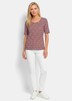 Viscose shirt met spannende 3D-print