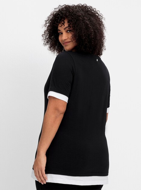 2-in-1-Shirt Kurzarm Mehrfarbig