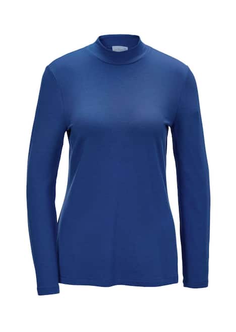 Stehkragenshirt mit Langarm