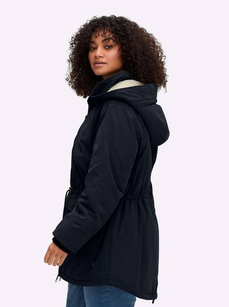 Parka Langarm Uni Stehkragen