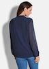 GOLDNER Blouse Chiffon blouse met vrouwelijke halslijn