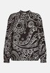 Damen Stehkragenbluse - Paisley