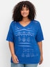 Pullover Kurzarm Grobstrick Uni