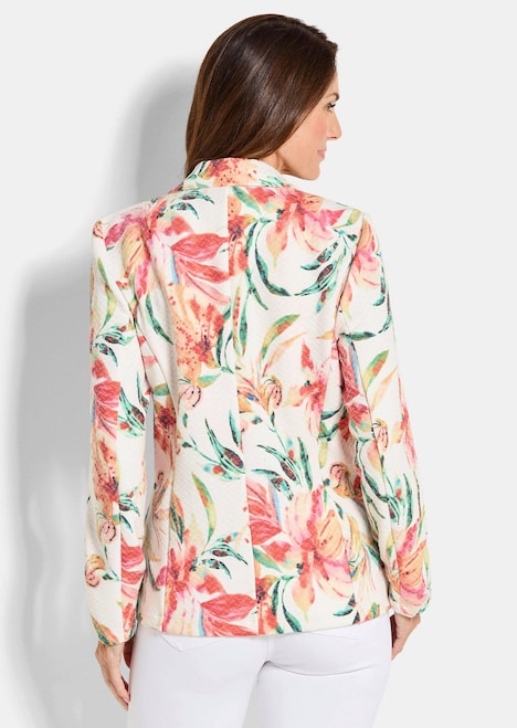 Jacquardblazer met wafelstructuur