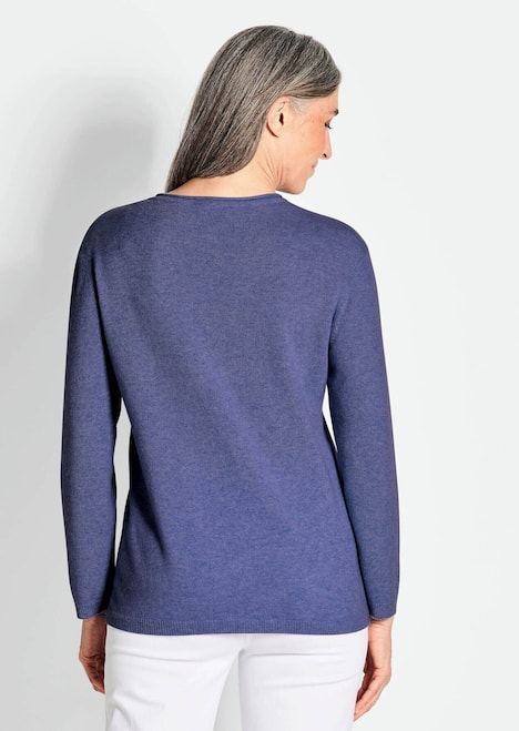 Basicpullover mit V-Ausschnitt