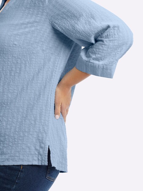 Tunika 3/4-Arm Hemdkragen