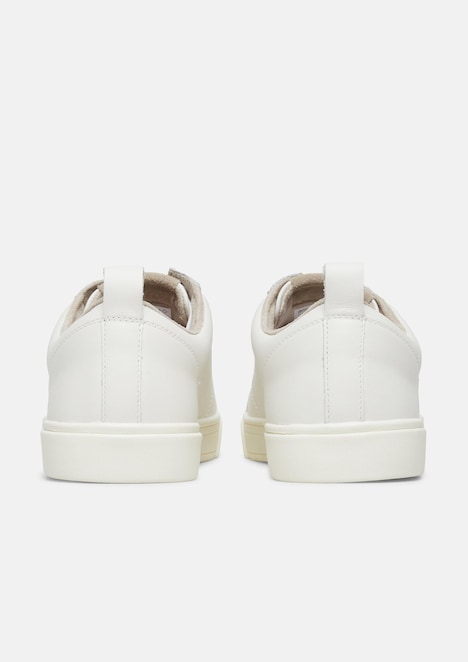 Leder-Sneaker mit Schnürung