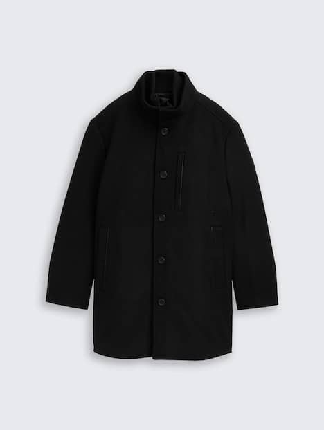 2-in-1 Wollmantel mit abnehmbarer Innenjacke