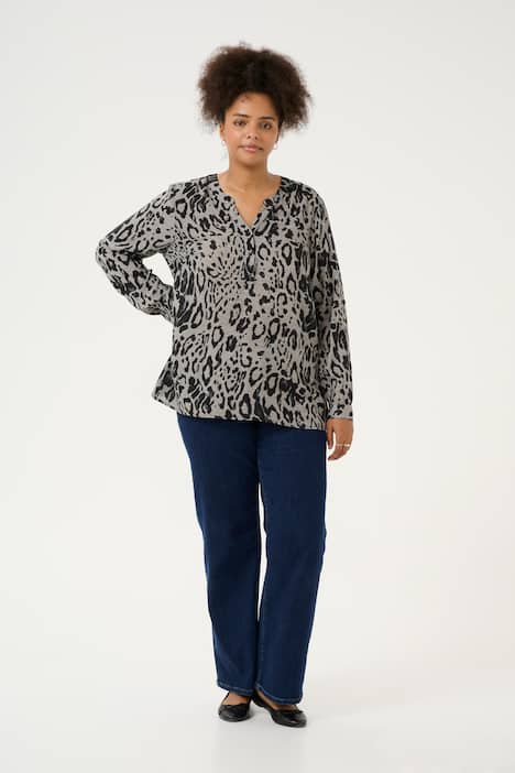 Langarm-Bluse Regular fit