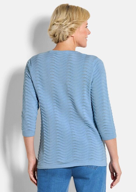 Sommerpullover mit Wellenstruktur