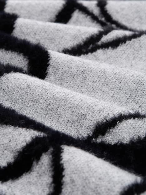 Loose Fit Strickpullover mit Muster