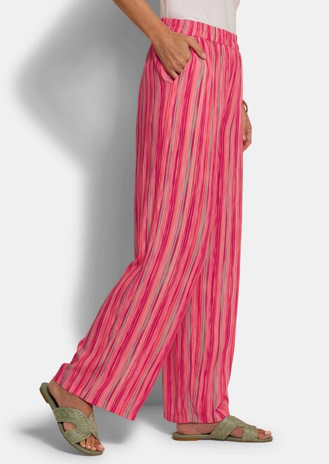 Viskosehose mit Streifen-Muster