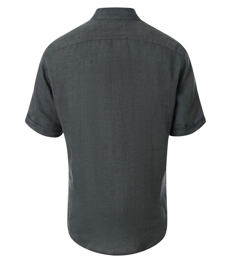 Leinenhemd Kurzarm uni Casual Fit