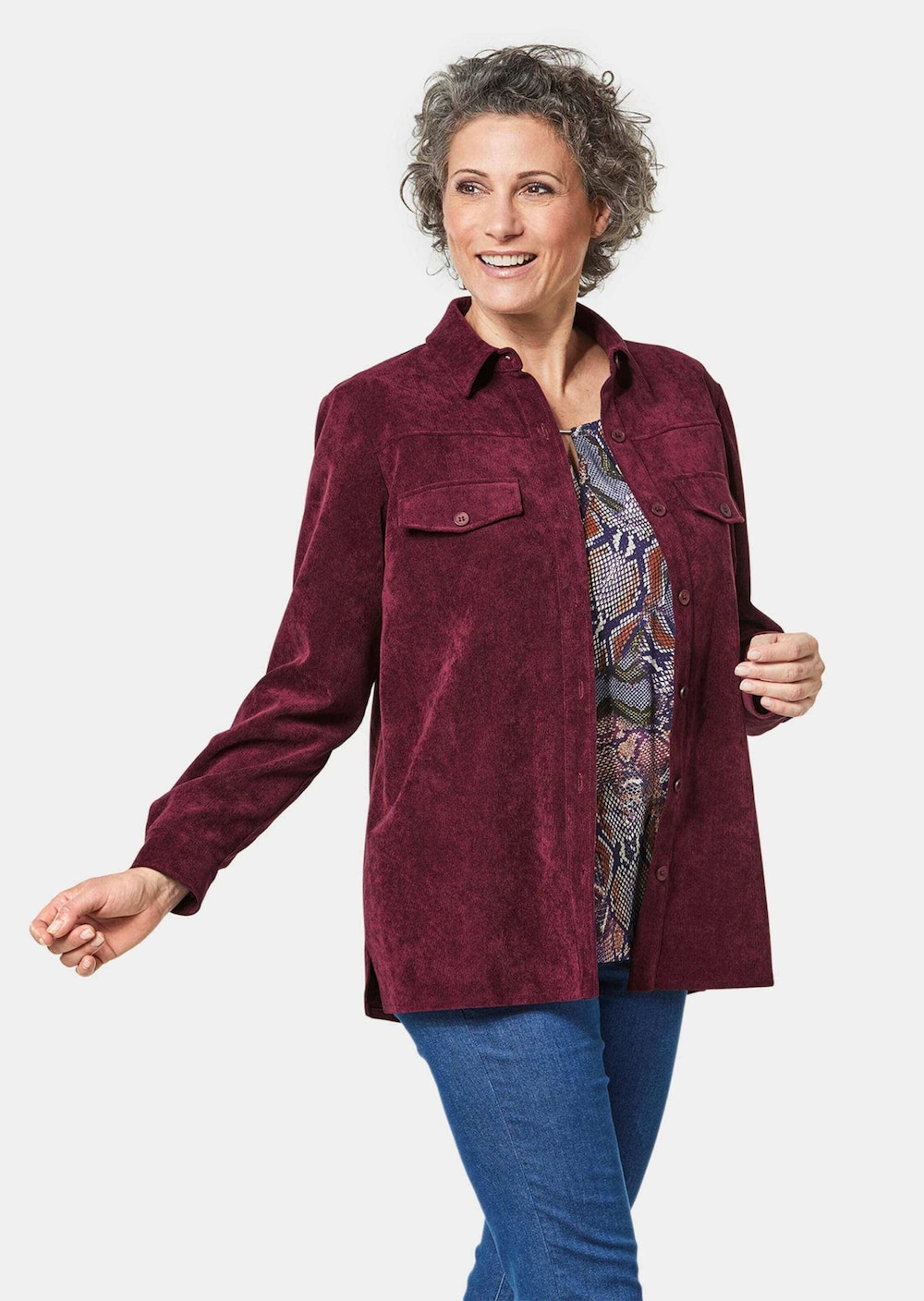 GOLDNER Corduroy jasje Modern overhemdjasje van comfortabel materiaal