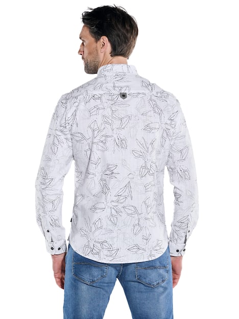 engbers Herren Langarm-Hemd gemustert , Hellgruen