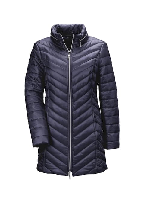 GOLDNER Gewatteerd jack Flatteus, licht, lang gewatteerd jack