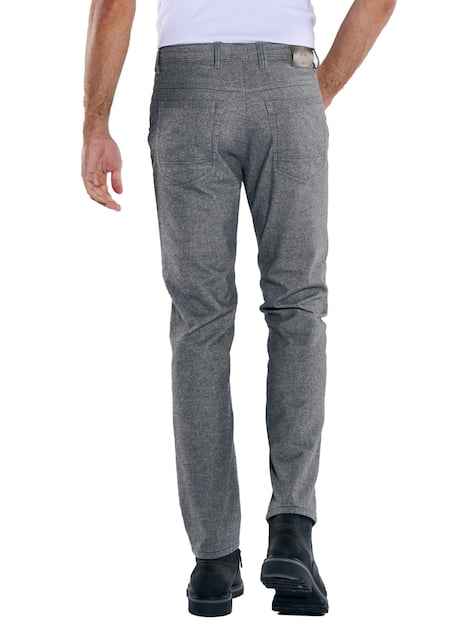 engbers Herren 5-Pocket-Hose slim fit , Kieselgrau