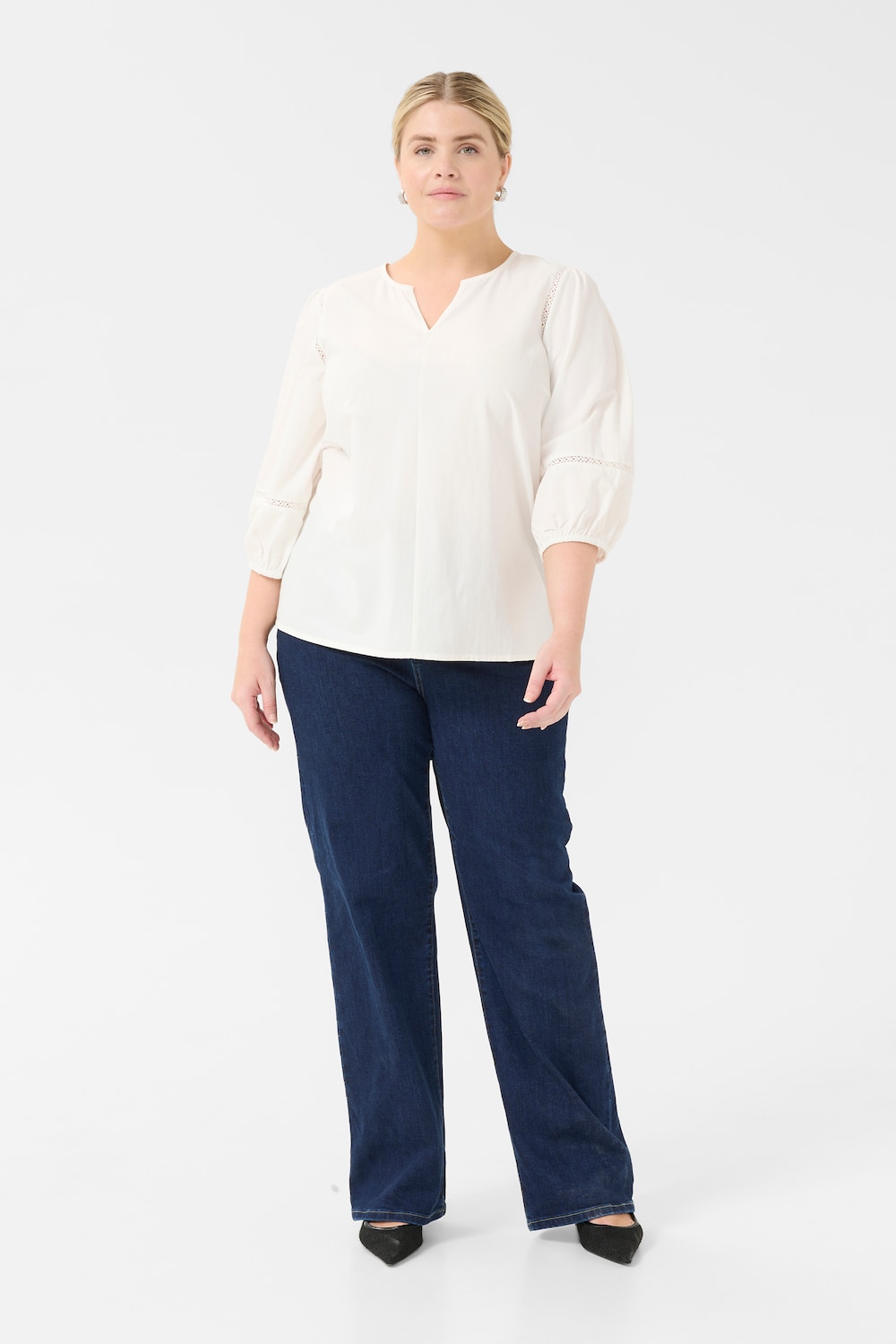 Langarm-Bluse Regular fit