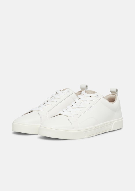 Leder-Sneaker mit Schnürung