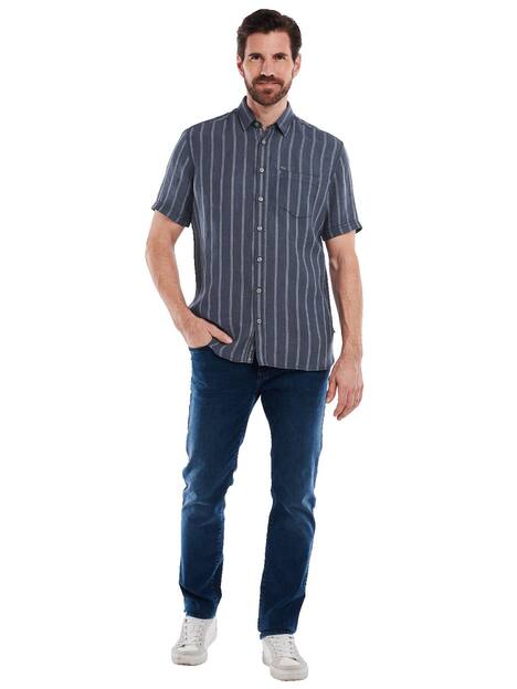 Kurzarm-Hemd aus Leinen