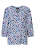 Viskosebluse mit floralem Muster