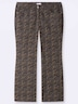 Bootcut-Hose Bootcuthose mit modernem Minimal-Print normal Formbund
