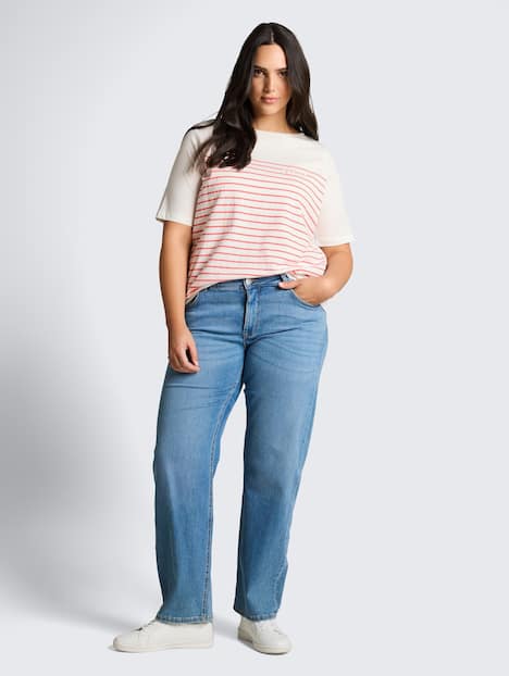 T-Shirt mit Streifenmuster