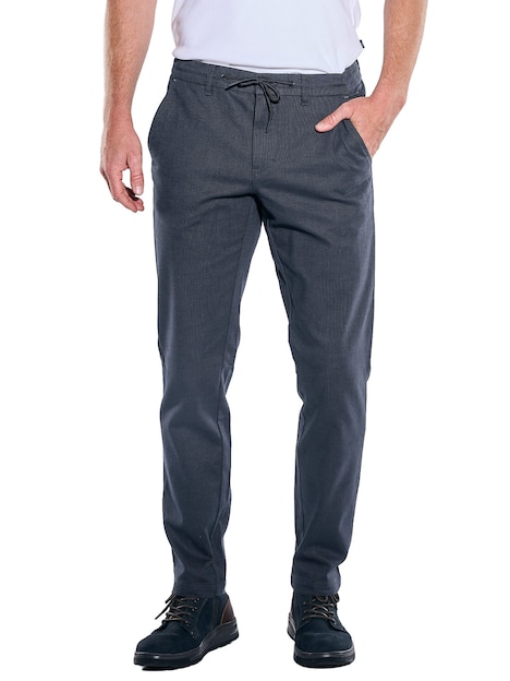 Herren Chino straight , Saphirblau