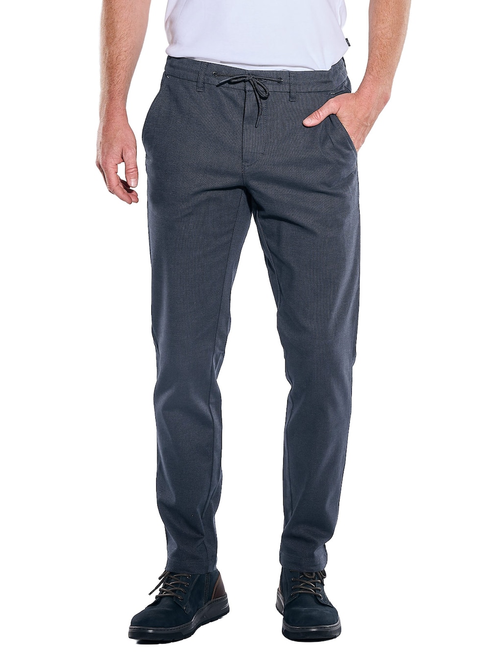 Herren Chino straight , Saphirblau