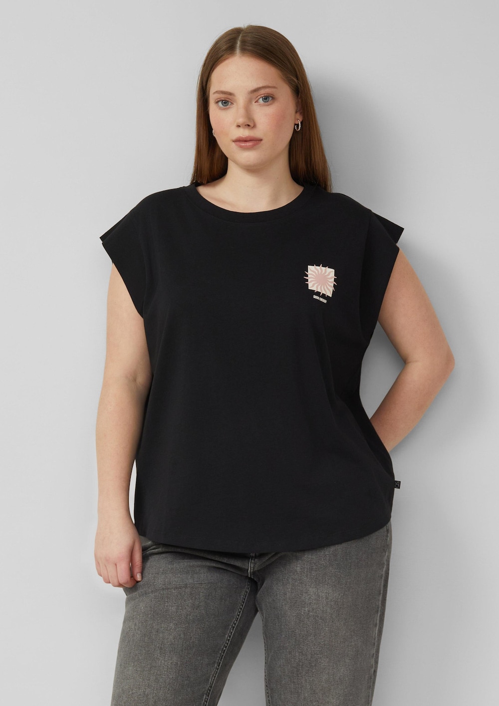 Baumwollshirt mit kleinem Print