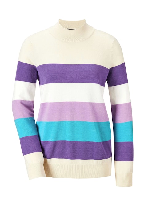 GOLDNER Tricot pullover Tricot pullover met blokstrepen