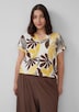 Strukturierte Bluse mit Raff-Details