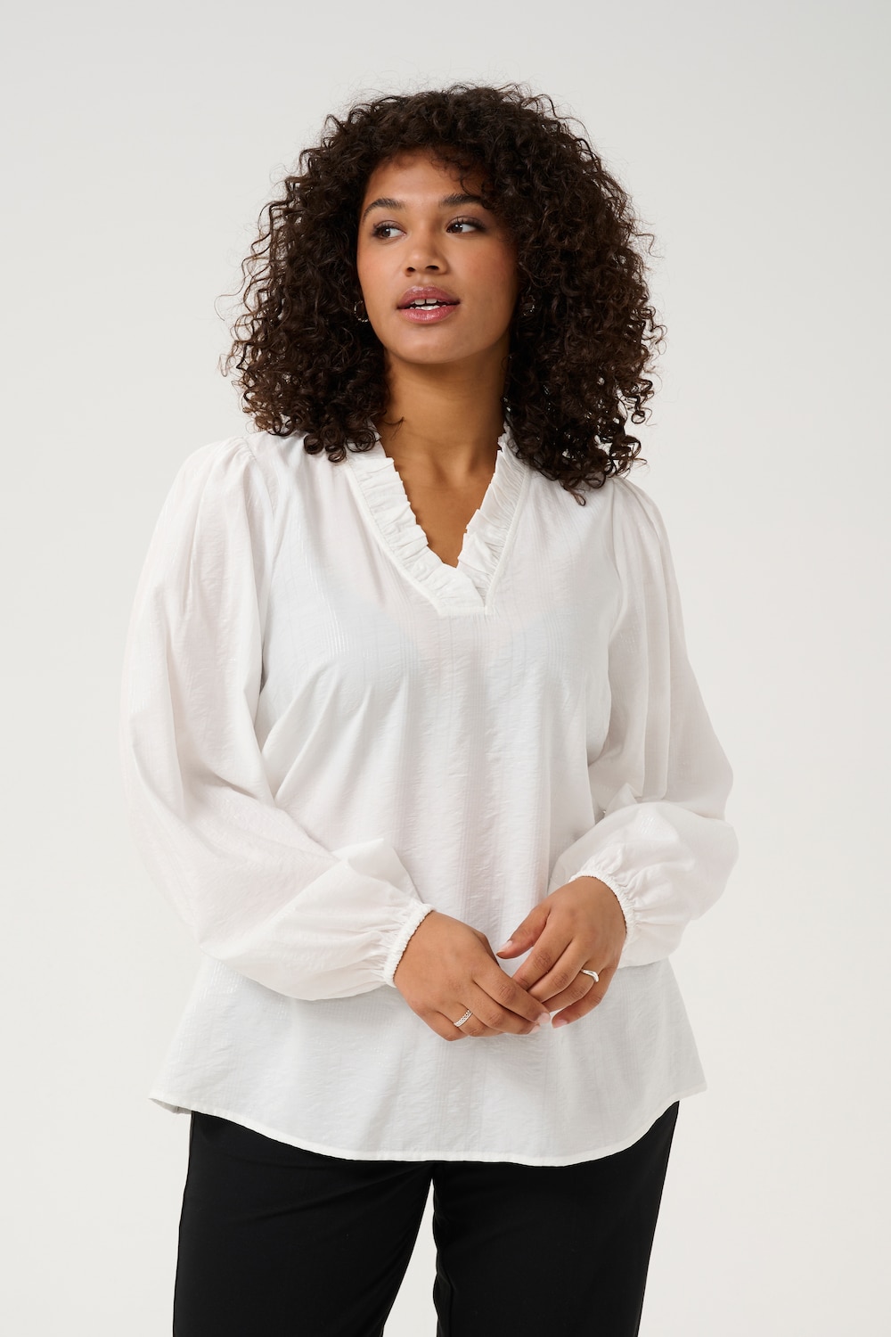 Langarm-Bluse Regular fit