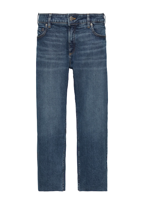 Cropped-Jeans / Slim Fit / Mid Rise / Straight Leg