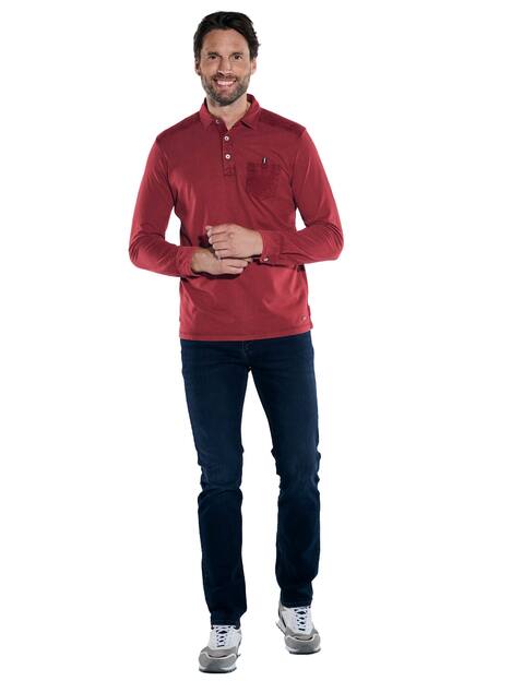 engbers Herren Polo-Shirt regular , Rot