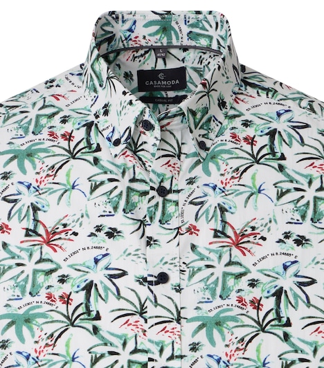 Freizeithemd Kurzarm Print Casual Fit