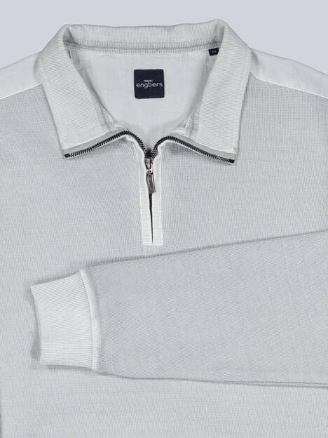 engbers Herren Sweatshirt in Satin-Warenqualität , Hellgrau