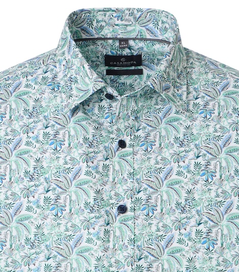 Freizeithemd Kurzarm Print Casual Fit
